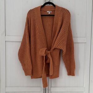 Amuse Society Knit Tie-Front Cardigan